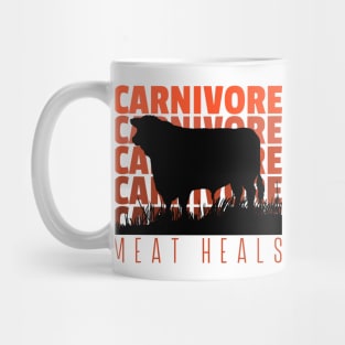 Carnivore Meat Heals Beef Cattle Mug